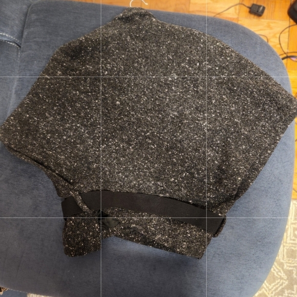 Comme des Garsons France Gray Wool Tweed Collared Short Vest size S - Picture 3 of 14